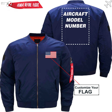 FLAG WITH AIRCRAFT MODEL NUMBER - JACKET THE AV8R